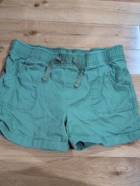 wonder nation Mint Green Elastic Waist Drawstring Shorts